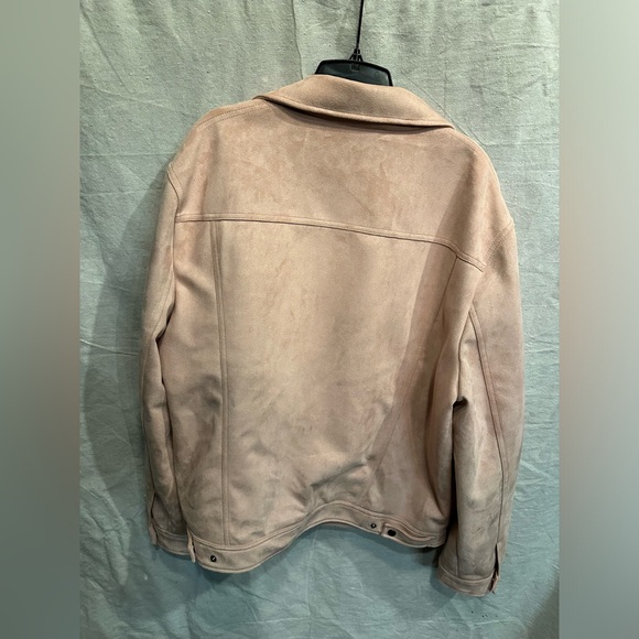 Express Faux Suede Pink Jacket NWT XL women’s - Picture 6 of 8